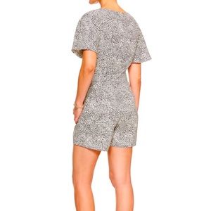 Banana republic Print Tailored Keyhole Romper